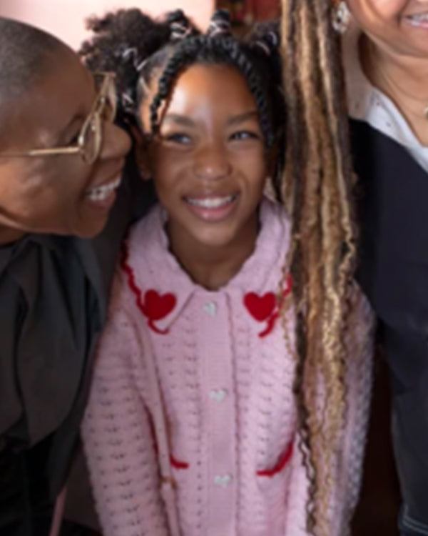 9-1-1 S08 Askyler Bell Red Heart Collar Pink Cardigan