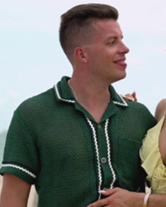 90 Day Fiance Happily Ever After Jovi Dufren Green Crochet Shirt