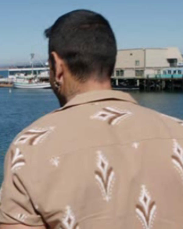 90 Day Fiance S11 Sarper Beige Printed Shirt