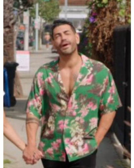 90 Day Fiance S11 Sarper Green Floral Shirt