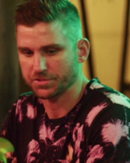 90 Day Hunt For Love Black & Pink Palm Tree Print T-Shirt