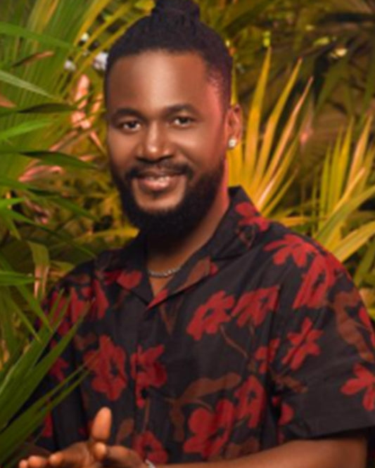 90 Day Hunt For Love Sojaboy Black & Red Floral Print Shirt