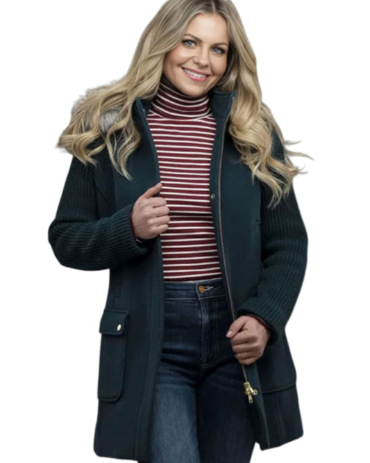 A Christmas Less Traveled Candace Cameron Bure Coat