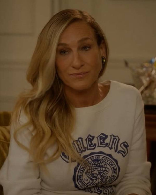 And Just Like That Sarah Jessica Parker Crewneck Queens College Sweatshirt