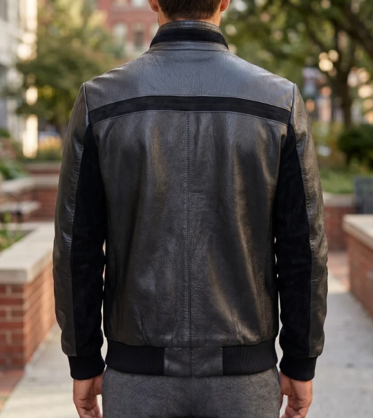 Antonio Black Suede Stylish Leather Jacket For Men