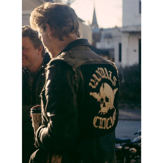 Austin Butler The Bike riders 2023 Leather Vest