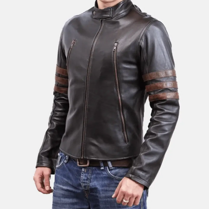 Beckett Brown Biker Leather Jackets For Men