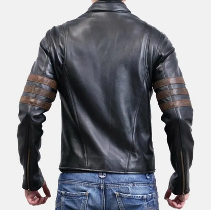 Beckett Brown Biker Leather Jackets For Men