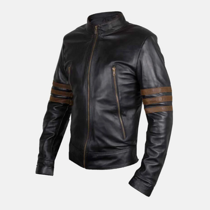 Beckett Brown Biker Leather Jackets For Men