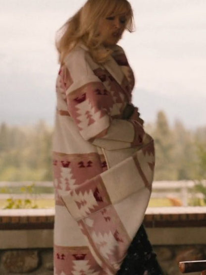 Yellowstone Beth Dutton Pink Coat