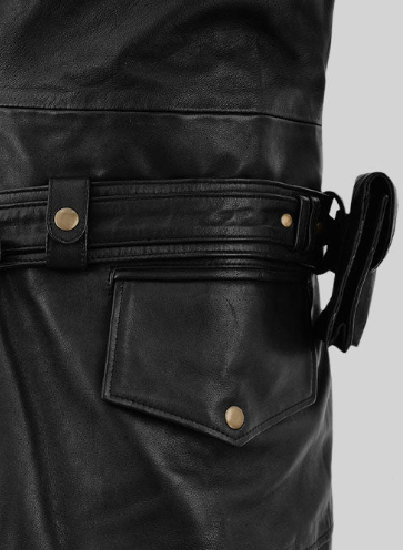 Black Assassin's Creed Jacob Frye Leather Long Coat