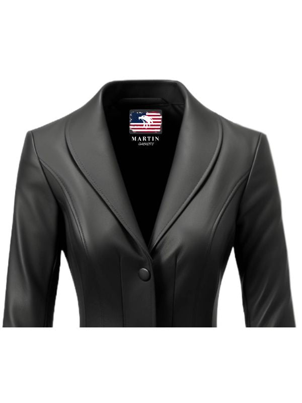 Black Rebel Black Women Leather Jacket Blazer