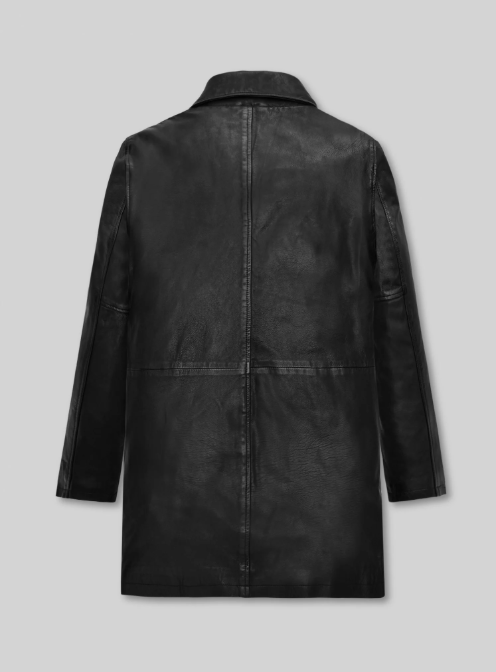 Black Washed & Wax Supernatural Dean Winchester Leather Trench Coat