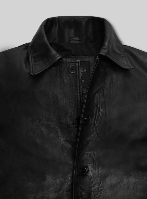 Black Washed & Wax Supernatural Dean Winchester Leather Trench Coat