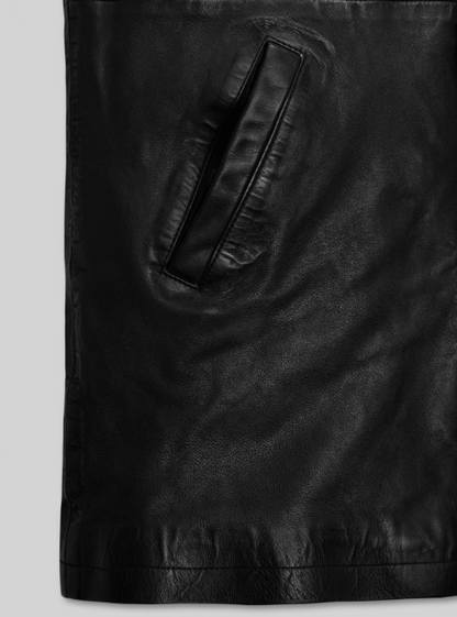 Black Washed & Wax Supernatural Dean Winchester Leather Trench Coat