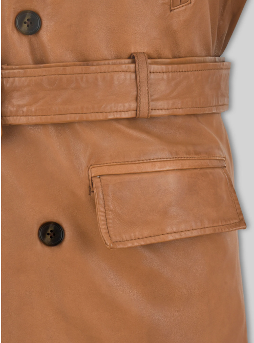 Brad Pitt Legends of the Fall Leather Trench Coat