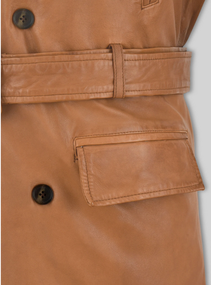 Brad Pitt Legends of the Fall Leather Trench Coat