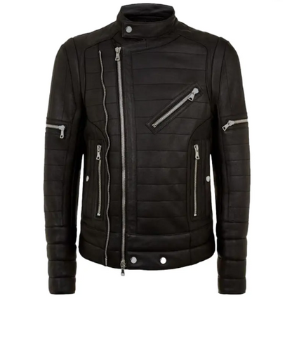 Brando Black Biker Leather Jacket