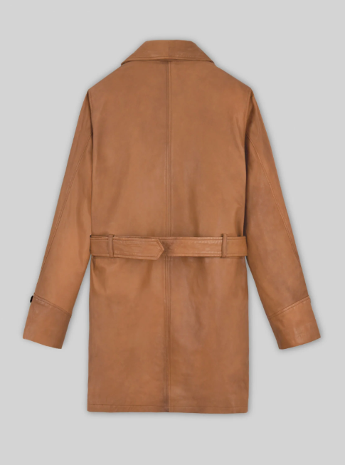 Brown Brad Pitt Legends of the Fall Leather Trench Coat