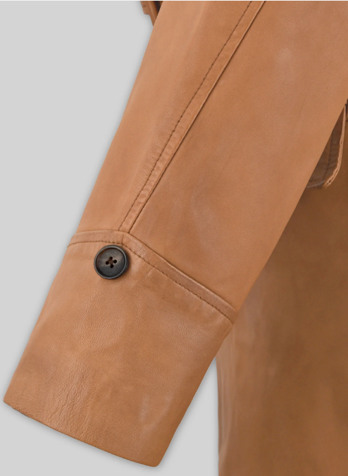 Brown Brad Pitt Legends of the Fall Leather Trench Coat