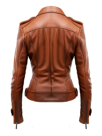 Brown Women Leather Jacket - Leather Jackets for Women
