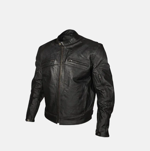 Cafe Racer Leather Biker Jacket | Men's Biker Jacket