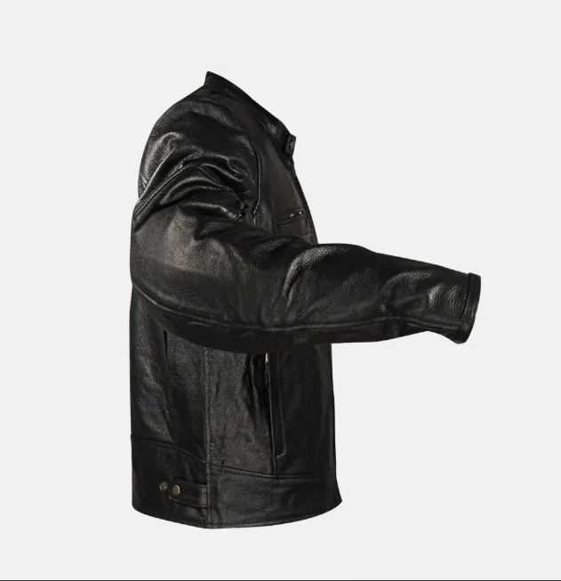 Cafe Racer Leather Biker Jacket | Men's Biker Jacket