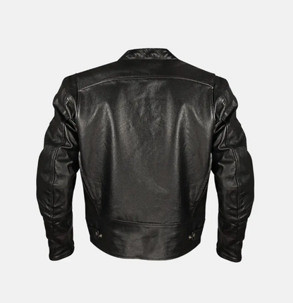 Cafe Racer Leather Biker Jacket | Men's Biker Jacket