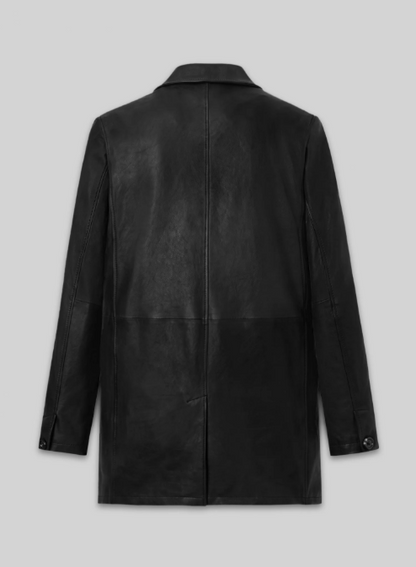 Cara Leather Trench Coat