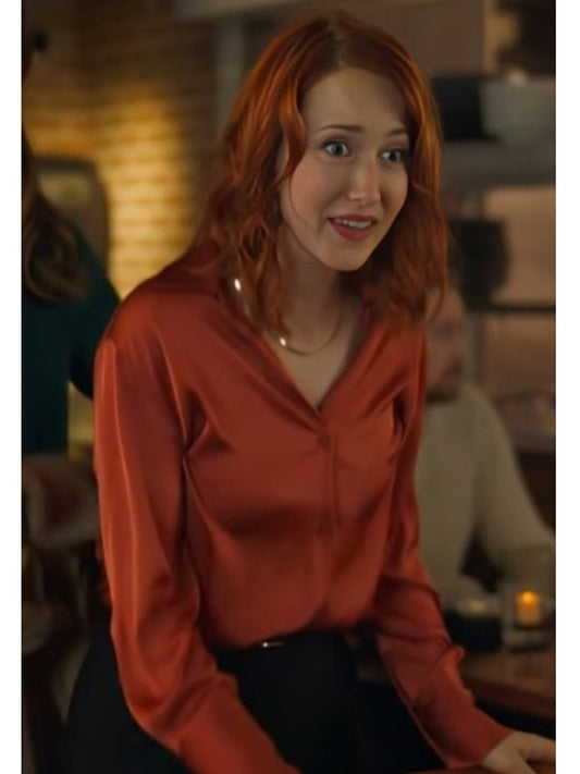 The Wish Swap 2025 Emily Tennant Red Shirt