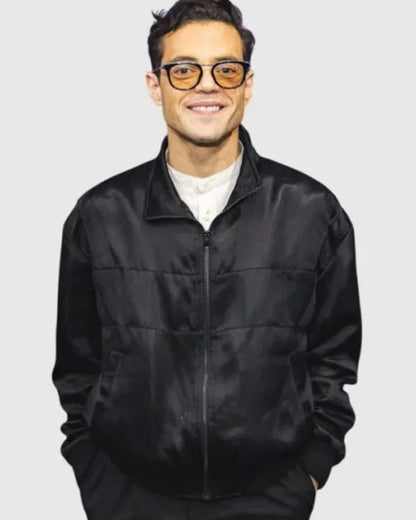 The Amateur 2025 Rami Malek Black Jacket