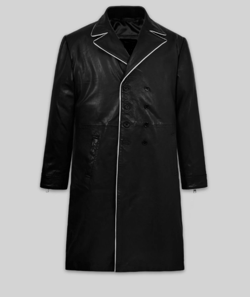 Cillian Murphy In Time Leather Long Coat