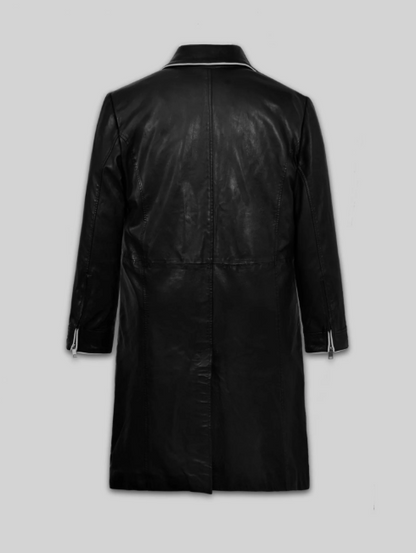 Cillian Murphy In Time Leather Long Coat