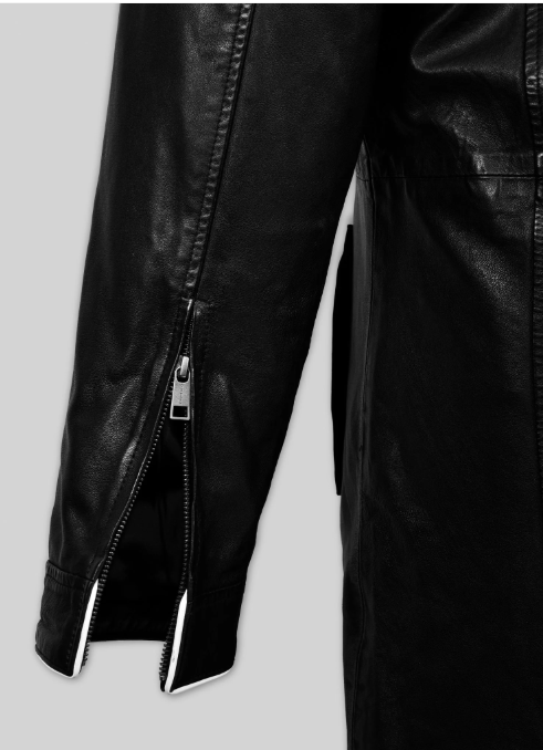 Cillian Murphy In Time Leather Long Coat