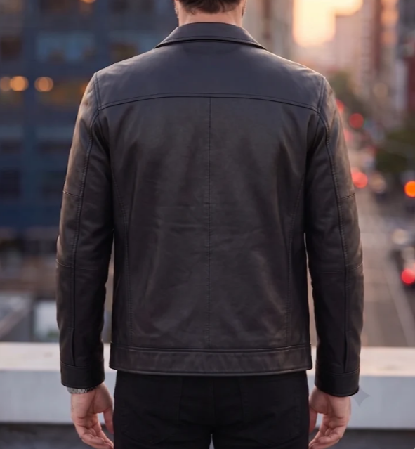Dominion Rider Black Leather Jacket