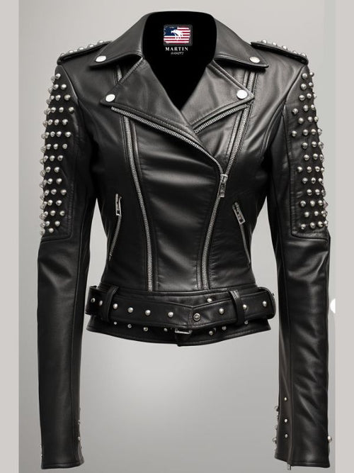 Ella Women Real Black Leather Jacket