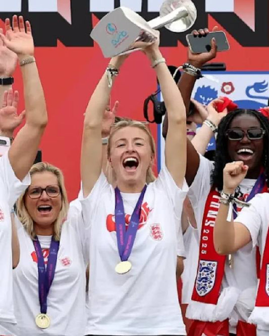 England UEFA Women?s EURO 2025 Victory Parade White T-shirt