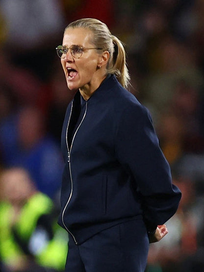 WEURO 2025 Sarina Wiegman Blue Track Jacket