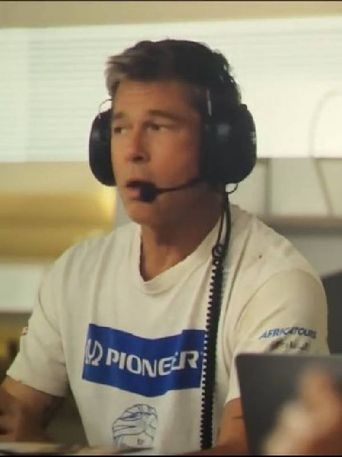 The Movie 2025 Brad Pitt White T-shirt