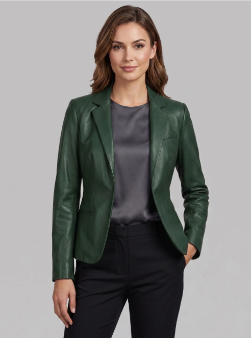 Grace Leather Blazer