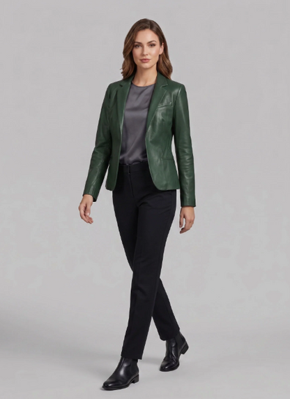 Grace Leather Blazer