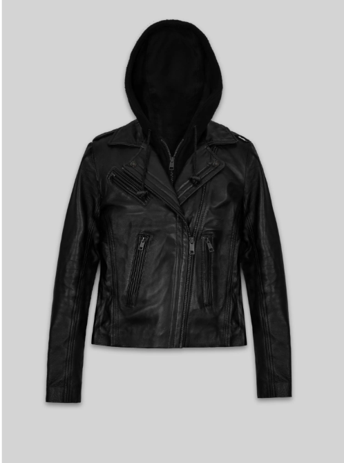 Hooded Flight Leather Jacket