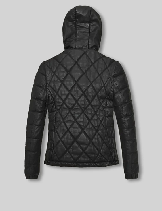 Hooded Leather Jacket