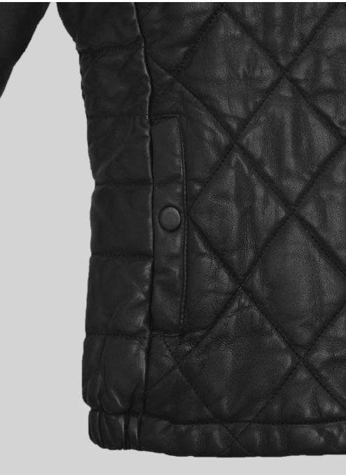Hooded Leather Jacket