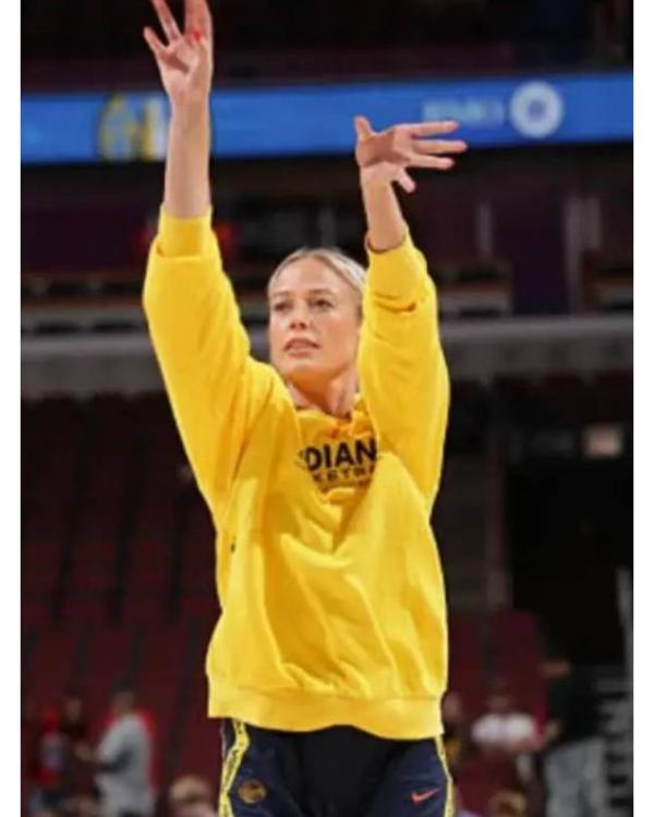 Sophie Cunningham 2025 Indiana Fever Yellow Sweatshirt