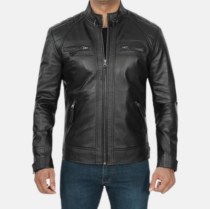 Ironclad Street Men’s Distressed Leather Biker Jacket