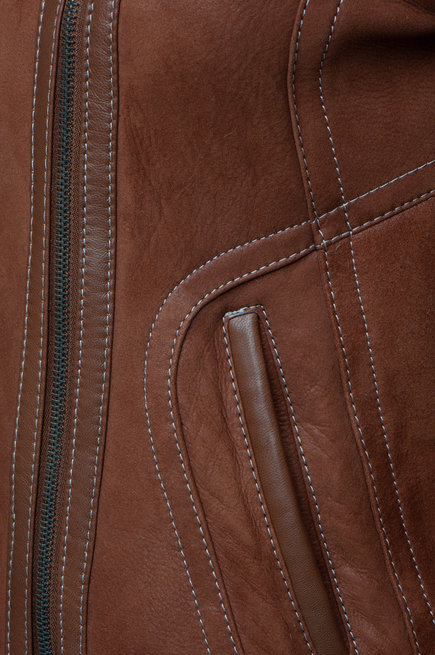 Reynas Tan Sheepskin Shearling B-3 Bomber Style Jacket