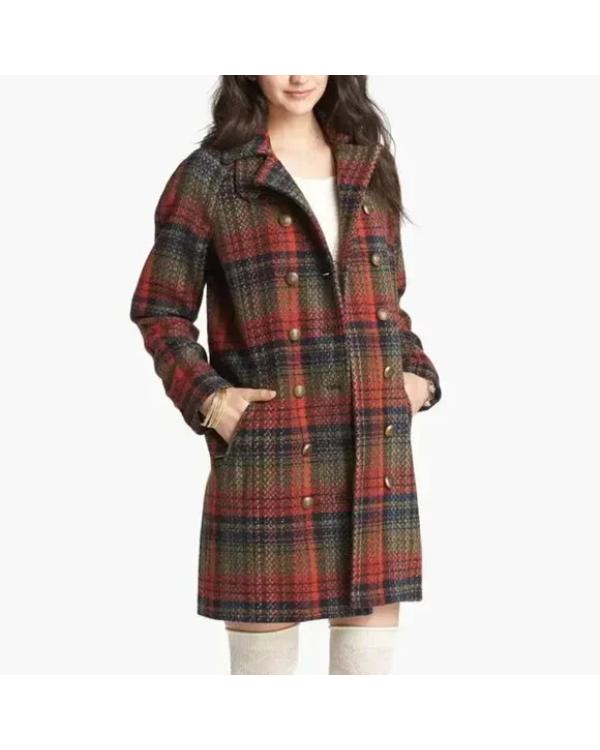 The Threesome 2025 Ruby Cruz Plaid Coat
