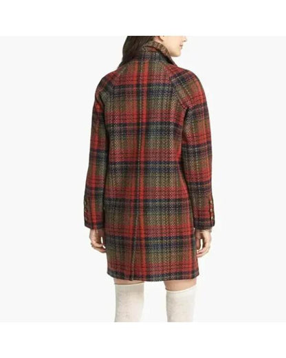 The Threesome 2025 Ruby Cruz Plaid Coat