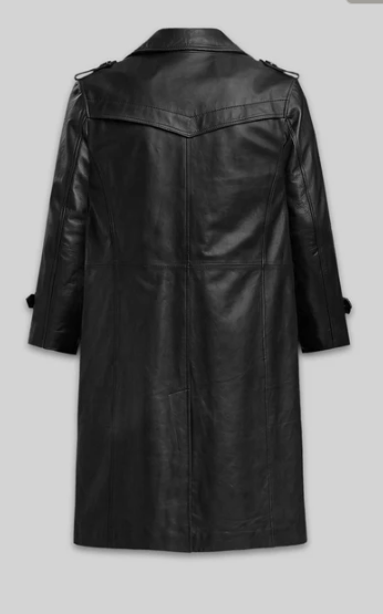 Leather Long Coat #205